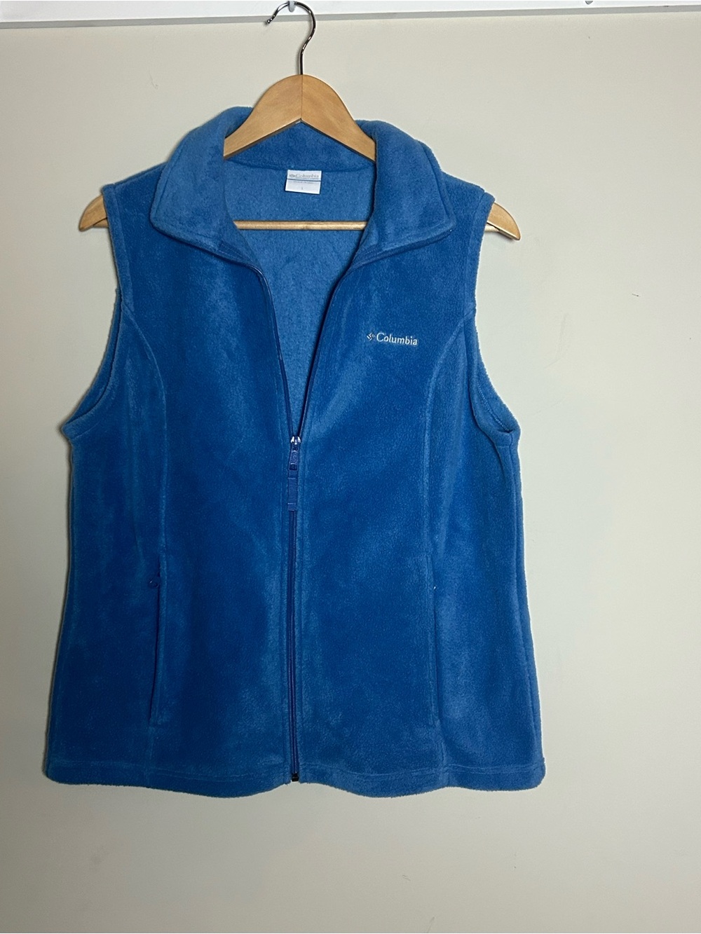 Columbia Women's Teal Blue Fleece Vest Sz L